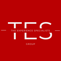 TES Group Logo Red with White Text